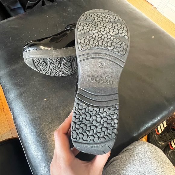 Glossy Leather shiny XP 20 clogs mules slip on work shoes nurse favorite - Picture 7 of 11